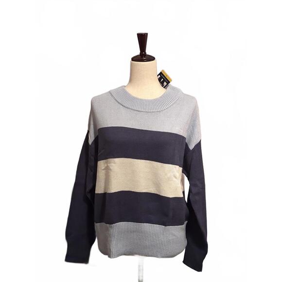 Lucky Brand NWT Striped Knit Sweater Women’s Size S - Picture 2 of 4